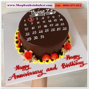 Bánh Sinh Nhật Cuốn Lịch - CL11